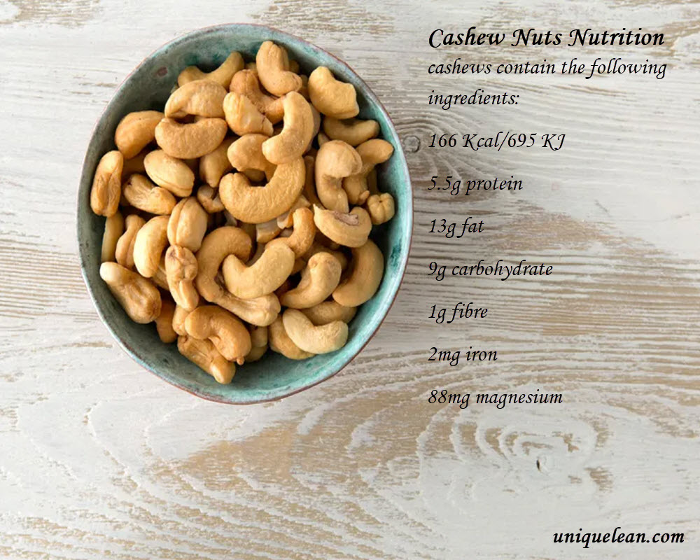 Cashew Nuts Nutrition